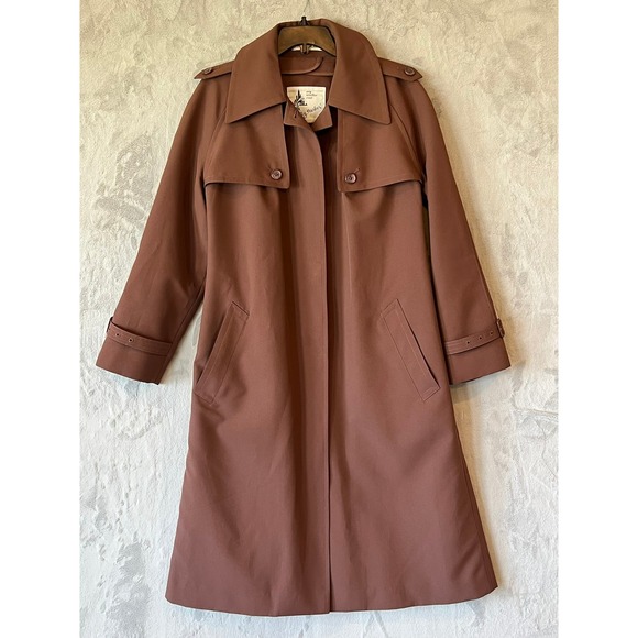 misty harbor Jackets & Blazers - Misty Harbor Women's Any Weather Trench Coat‎ 14 R Vintage Textured